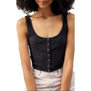 PacSun PacCares Eco Kelly Snap Front Tank Top